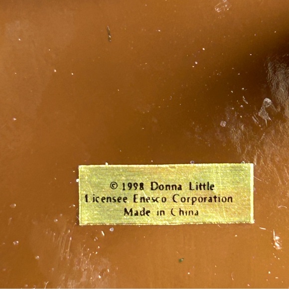 White Kitten Curled in Chair Donna Little Kitt'in Littles Enesco Figurine 1998 - Picture 9 of 9